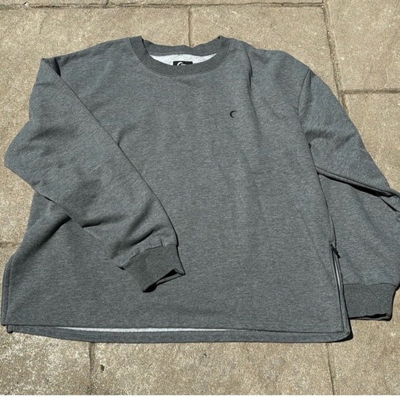 ZYIA ENERGETIC CREWNECK ZIPPER SWEATSHIRT GRAY SIZE XXL EUC - Picture 4 of 5